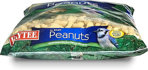 Kaytee Whole Peanuts in Shell for Cardinals, Blue Jays, Woodpeckers and Other Outside Wild Birds, Two 5 Pound Bags
