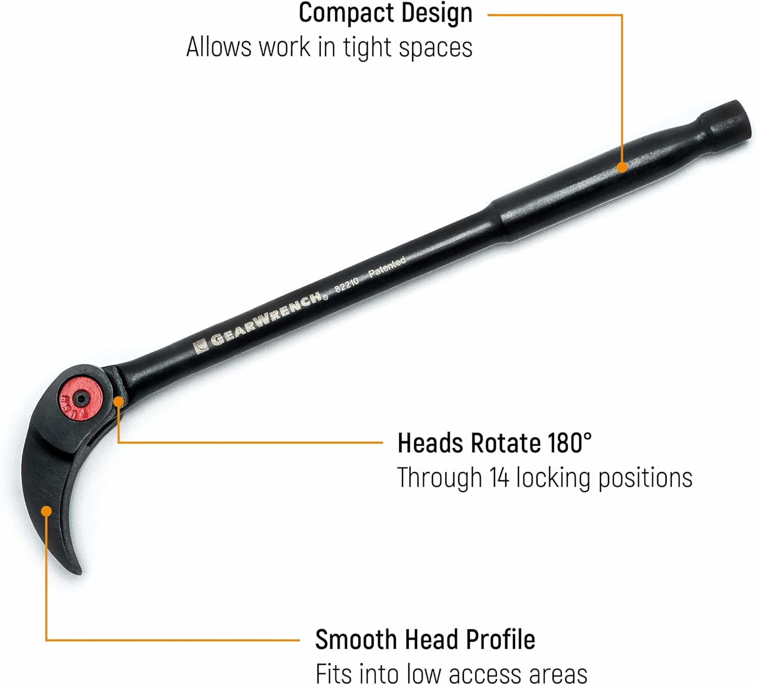 GEARWRENCH 3 Pc. Indexing Pry Bar Set 8", 10" & 16" - 82301D