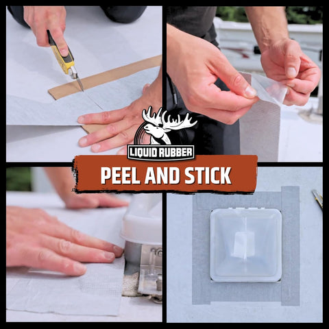 Liquid Rubber Waterproof Seam Tape, Multi-Surface Butyl Tape, 4 in x 50 Ft