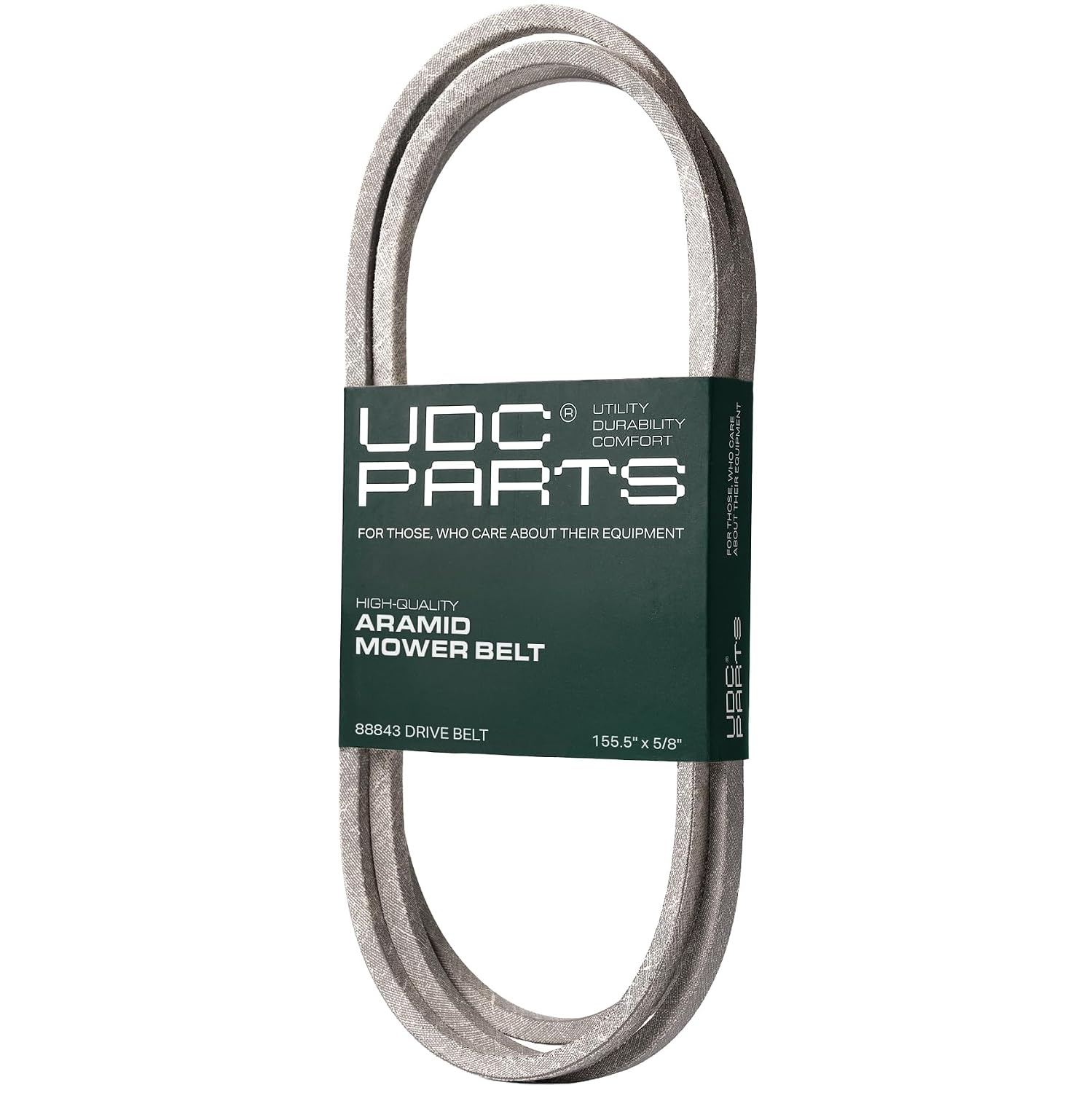 UDC Parts 88843 Bush Hog Drive Belt Replacement, 5/8" x 155.5", Aramid Cord
