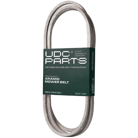 UDC Parts 88843 Bush Hog Drive Belt Replacement, 5/8" x 155.5", Aramid Cord