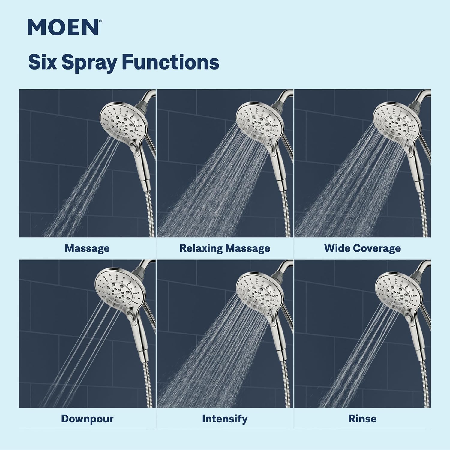 Moen Engage Spot Resist Brushed Nickel Handheld Showerhead