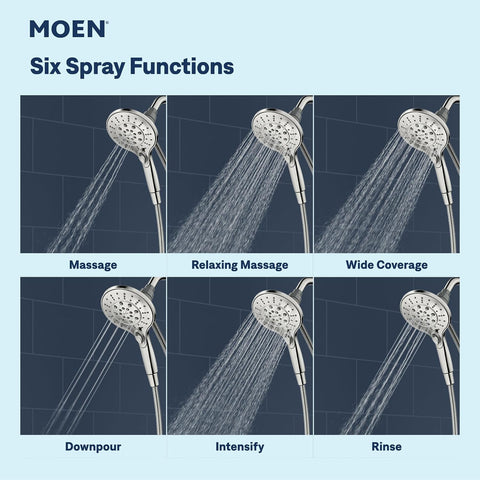 Moen Engage Spot Resist Brushed Nickel Handheld Showerhead