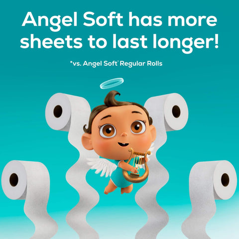 Angel Soft Toilet Paper, 48 Mega Rolls = 192 Regular Rolls, Soft and Strong Toilet Tissue