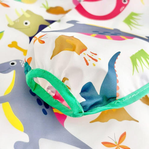 PandaEar 5 Pack Baby Long Sleeve Bibs| Waterproof Full Sleeve Bib for Baby Infant Toddler 6-36 Months
