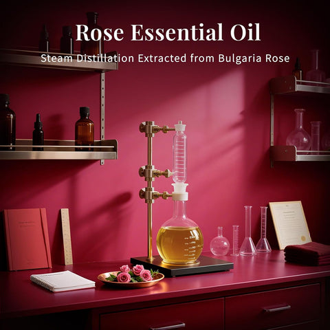 SU JUABA Rose Essential Oil for Skin, Face & Hair Care