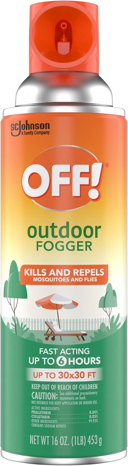 OFF! Backyard Pretreat Outdoor Mosquito Repellent Fogger, 16 oz, (2-Pack)