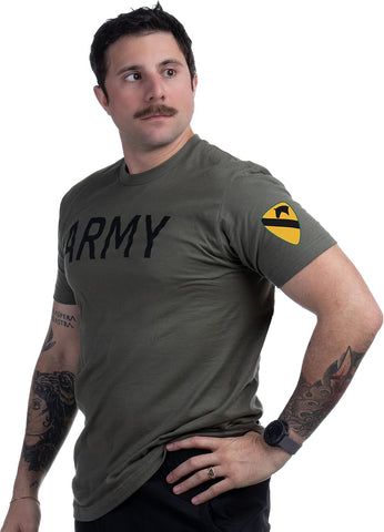 Army PT Style Shirt - U.S. Military Physical Training Infantry Veteran Workout T-Shirt