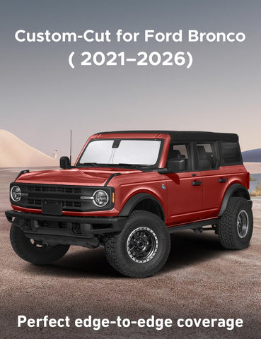 EcoNour Windshield Sunshade Compatible for Ford Bronco 2021-2024 2025 2026