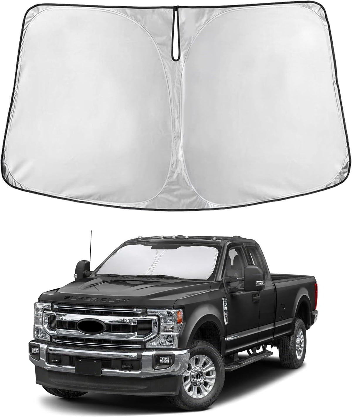 EcoNour Windshield Sunshade Compatible for Ford Super Duty 2017-2025 2026