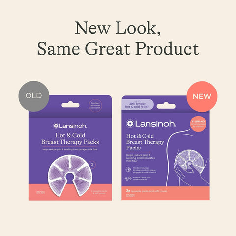 Lansinoh Breast Therapy Packs with Soft Covers, 2 Pack