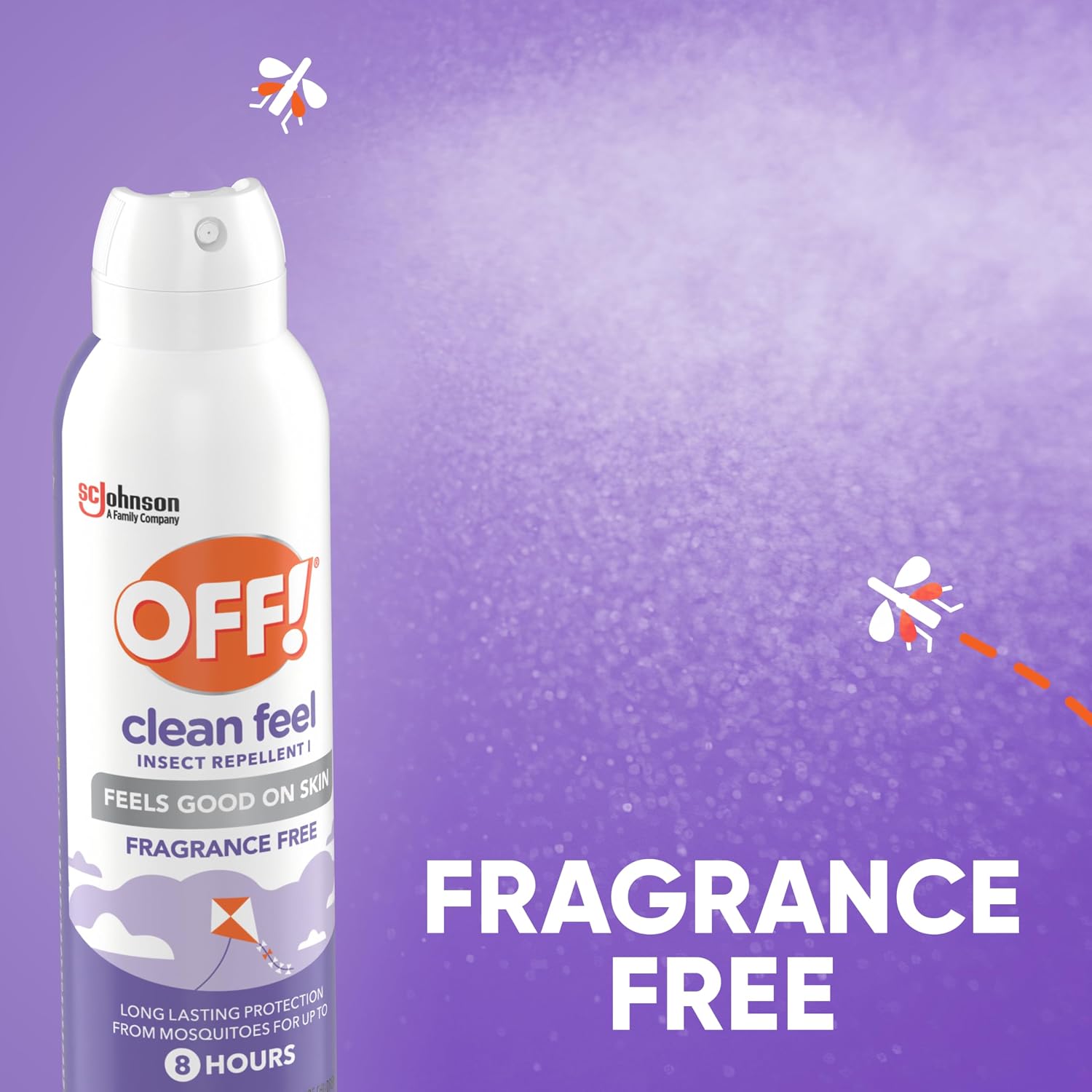 OFF! Clean Feel Picaridin Insect & Mosquito Repellent Bug Spray, 5 oz, 2 pk