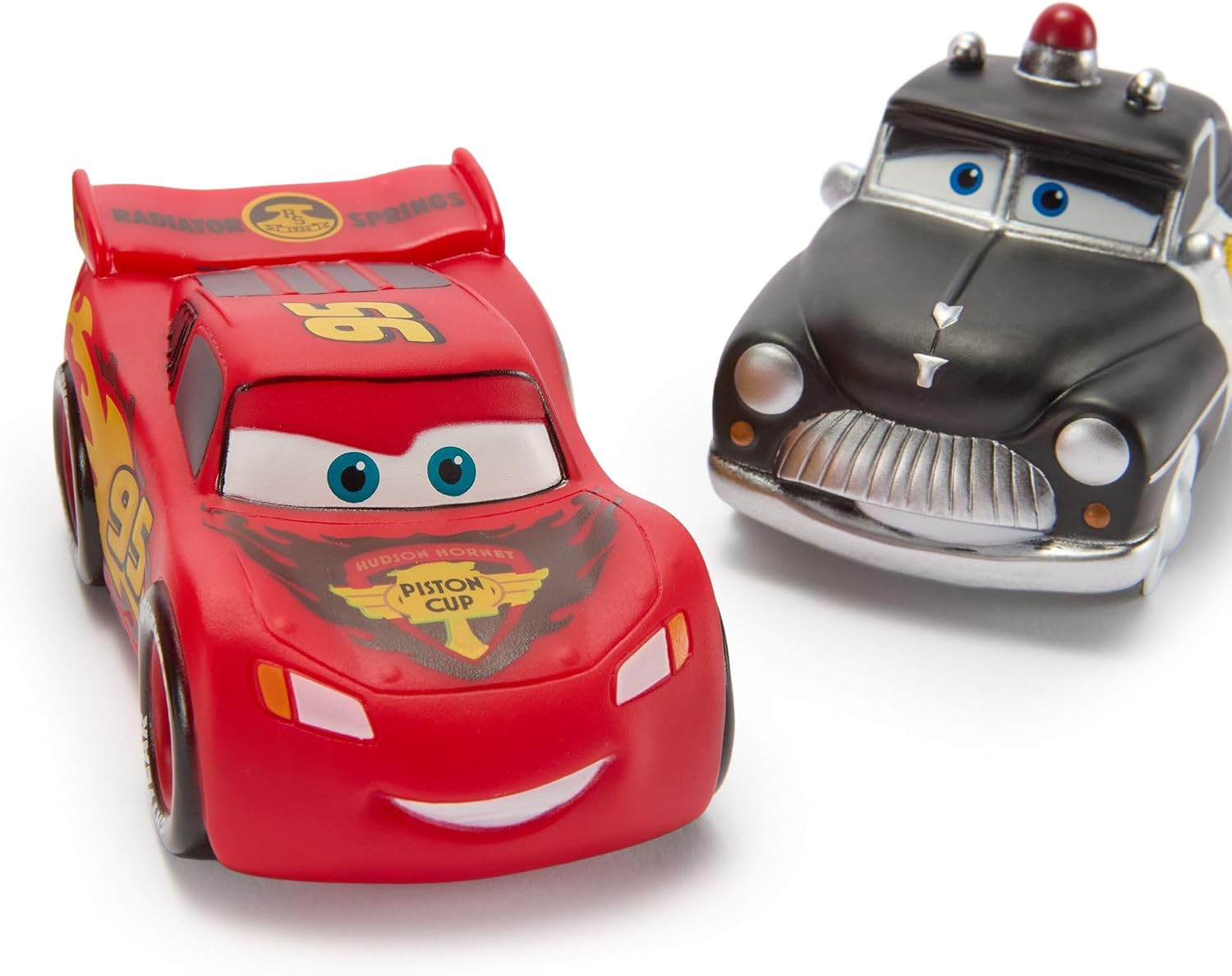 Disney Store Official Pixar Cars Bath Toys Set - Includes 5 Detailed Toys with a Straining Storage Bucket - Bath Time Fun & Water Play Set for Kids