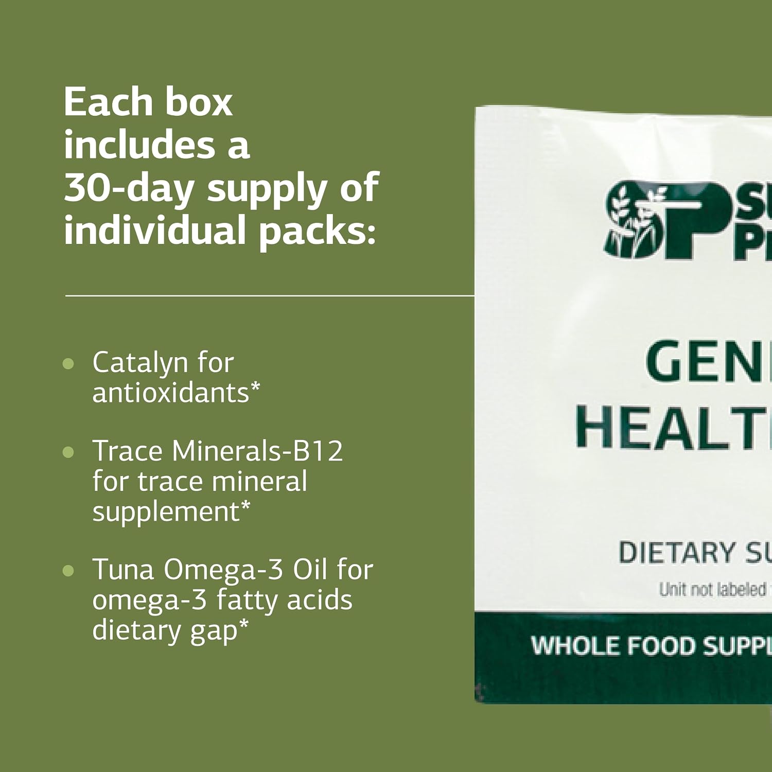 Standard Process General Health Pack, Immune Support Supplement, 60 Packs