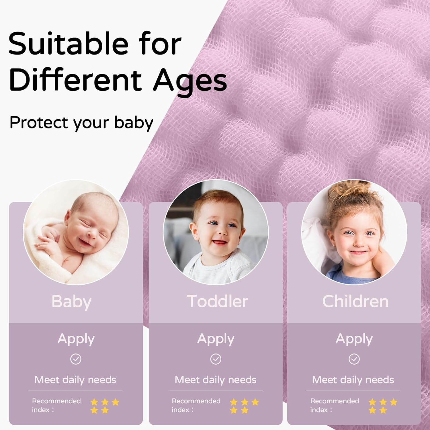 Yoofoss Hooded Baby Bath Towels 2 Pack 100% Muslin Organic Cotton with Hood