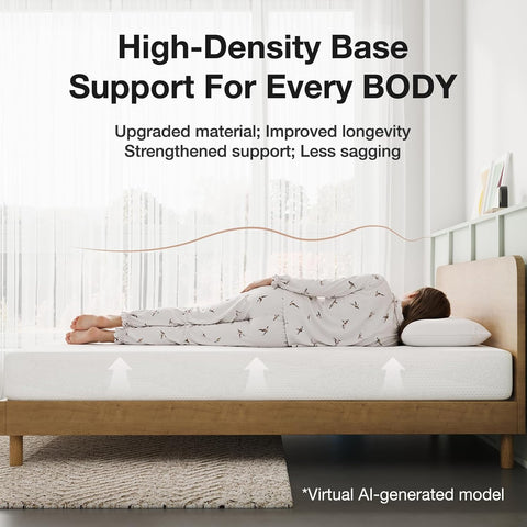Novilla Twin XL Mattress, 8 Inch Twin XL Mattress with Gel Memory Foam