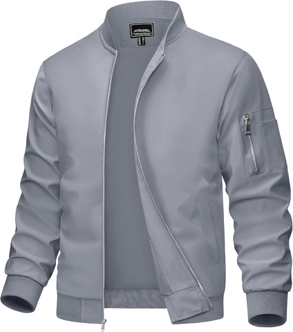 MAGCOMSEN Men's Bomber Jacket Lightweight Windbreaker Spring Fall Jacket