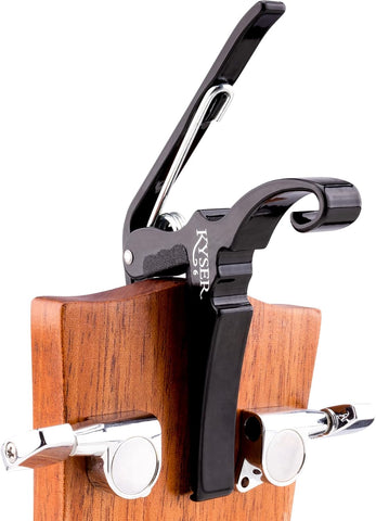 Kyser Quick-Change Guitar Capo for 6-string acoustic guitars, Black, KG6BA