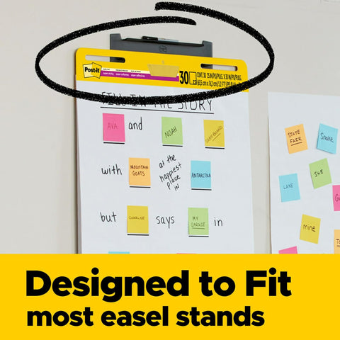 Post-it Super Sticky Mini Easel Pad, 15 x 18 in, White, 3 Pads
