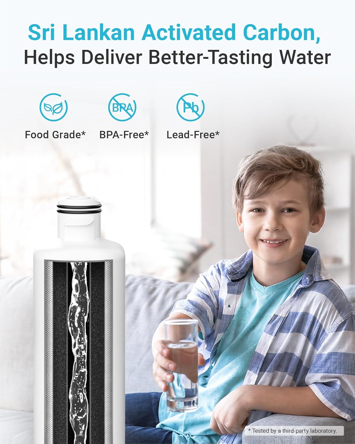 AQUA CREST Water Filter, Replacement for Samsung® DA97-17376B, 2 Pack