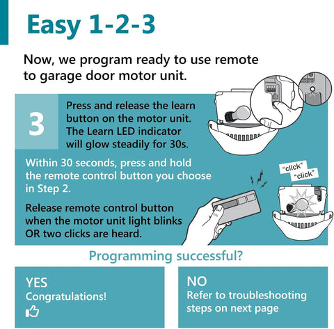 Solidremote Garage Door Opener Remote, Compatible with Chamberlain, and LiftMaster Openers, 371LM 373LM 971LM 973LM, Universal, 2 Pack