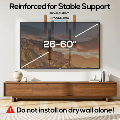 USX STAR Tilting TV Wall Mount Bracket for 32 42 43 50 55 60 Inch TVs