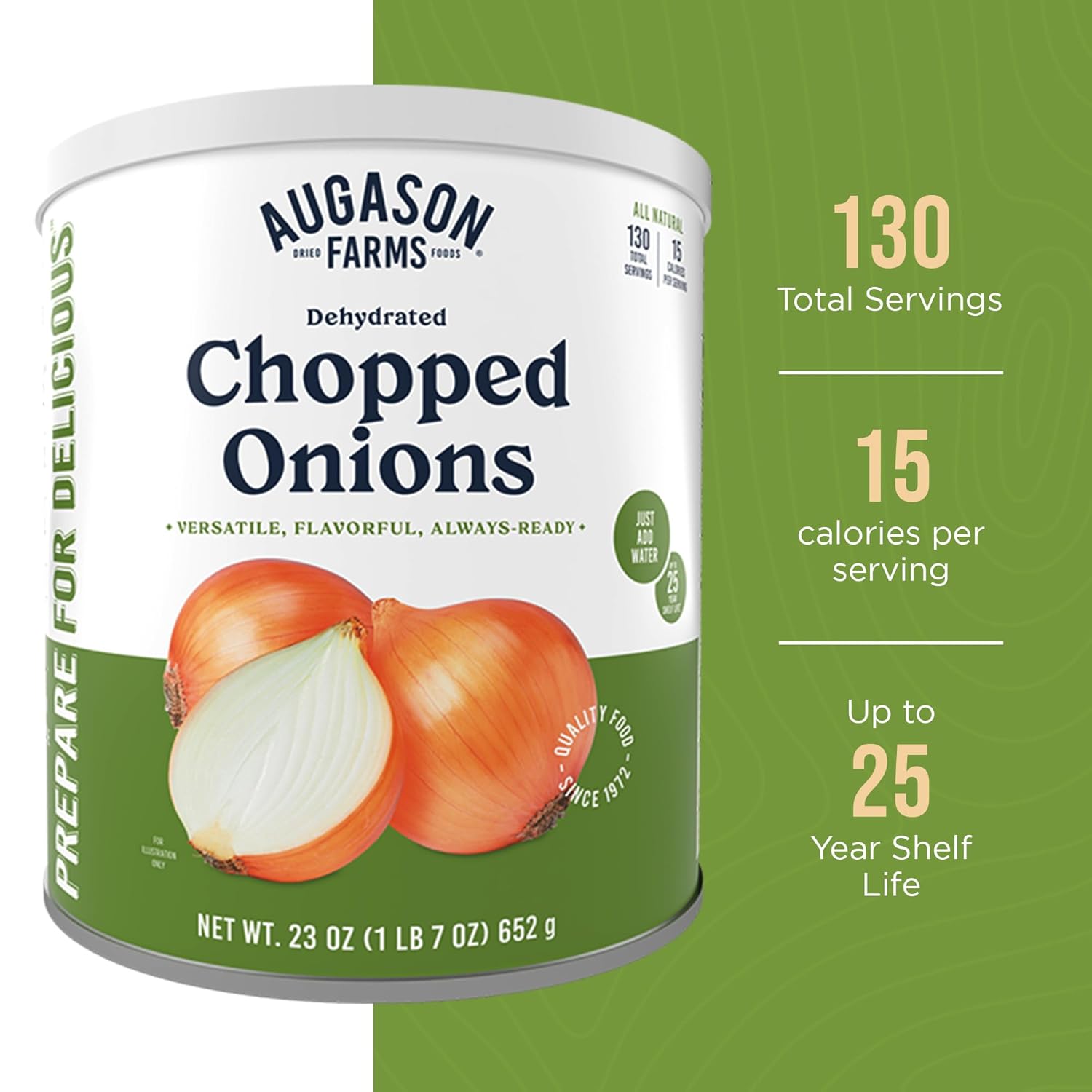 Augason Farms Dehydrated Chopped Onions Can