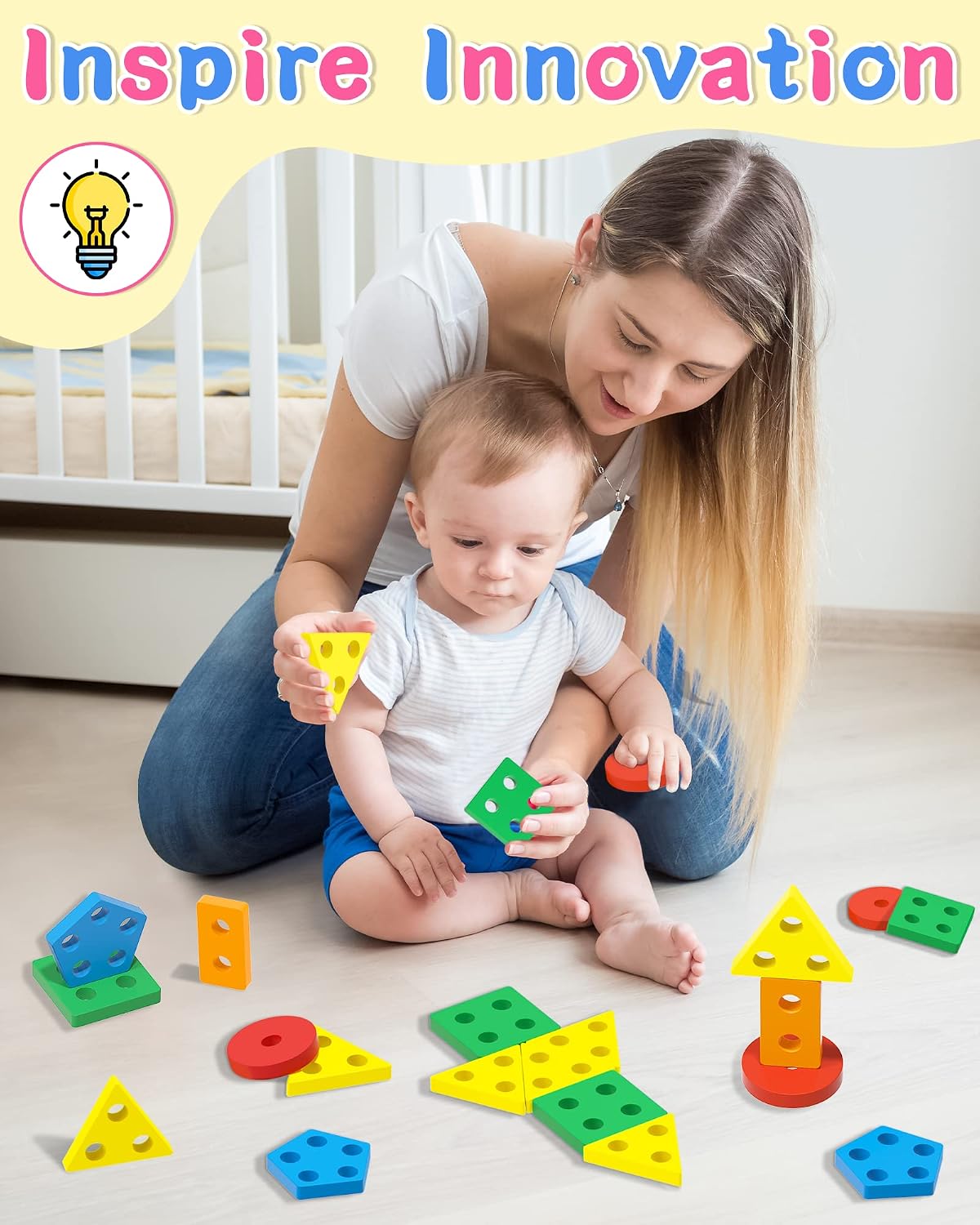 kecristv Montessori Toys for 1 2 Year Old Girl and Boy Birthday Gifts