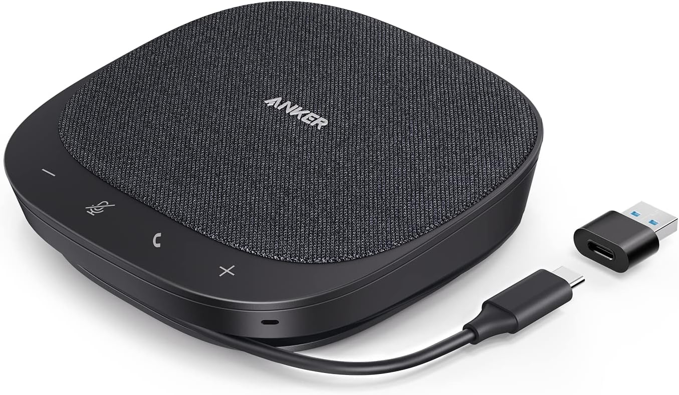 Anker PowerConf S330 USB Speakerphone for Home Office, Plug and Play