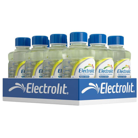 Electrolit, Electrolyte Beverage, Lemon-Lime, 21 Fl Oz (12 Pack) | Hydration Sports Drinks with Electrolytes, Magnesium, Calcium & Potassium, Recovery Drink for Post Workout