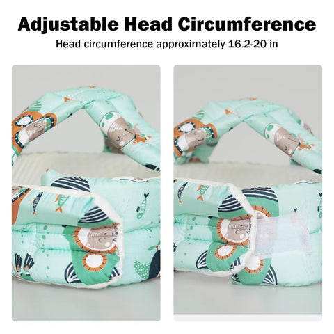 Baby Head Protector Baby Helmet for Crawling Walking, No Bumps Safety Head Adjustable Protective Cap for Walking, Playing (Submarine)