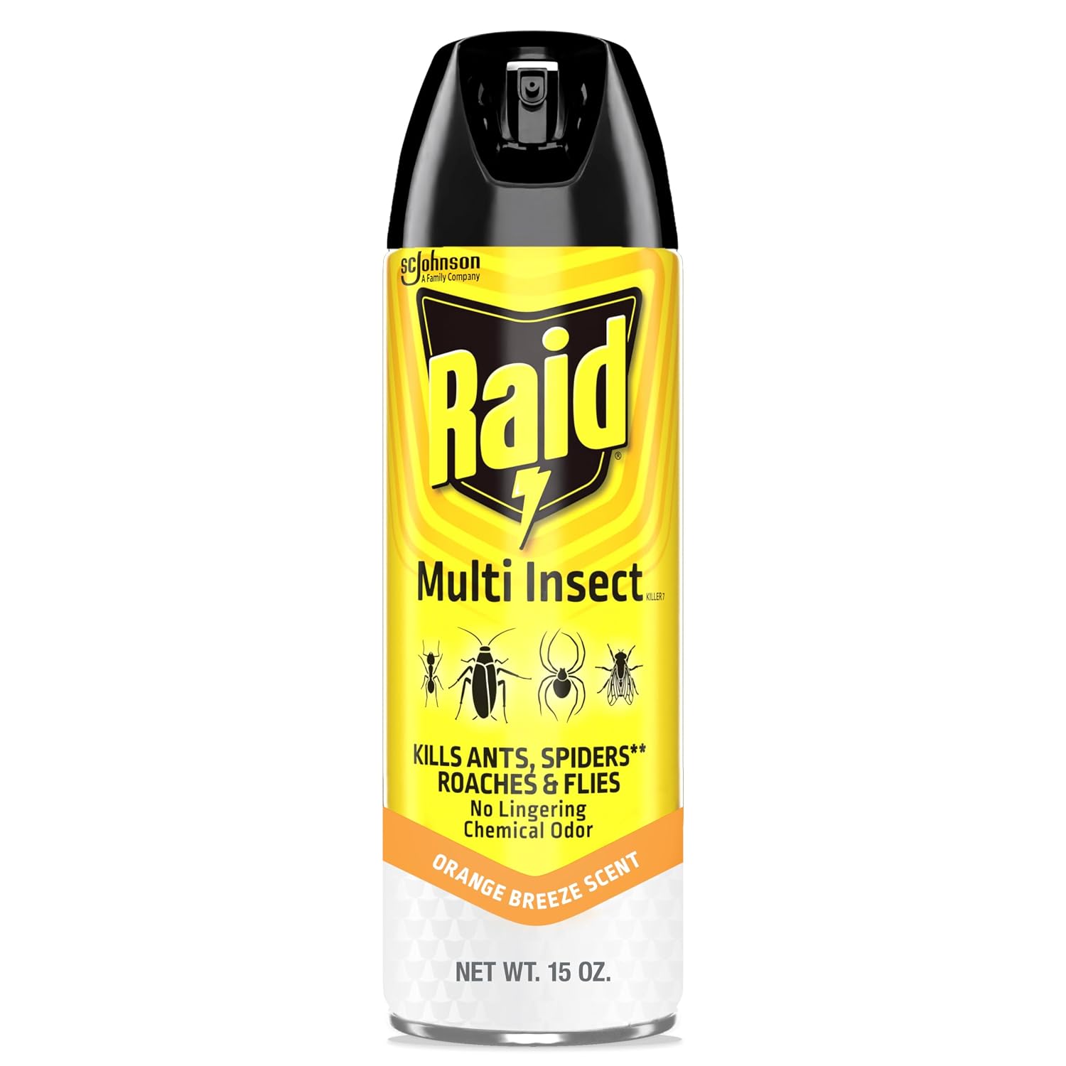 Raid Multi Insect Killer Bug Spray, Orange Breeze, 15 oz