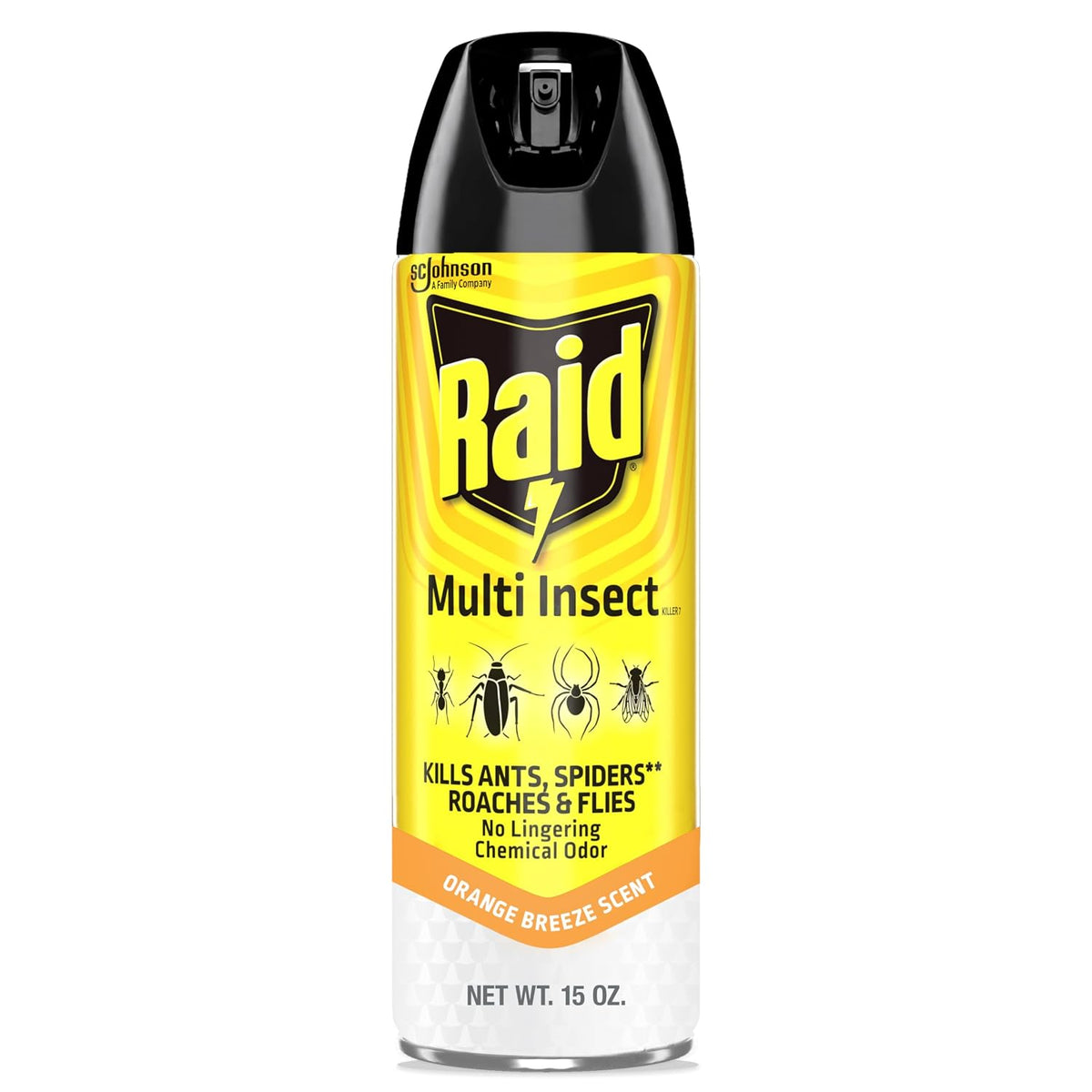 Raid Multi Insect Killer Bug Spray, Orange Breeze, 15 oz