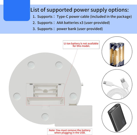 Motorized Rotating Display Stand for Epoxy Glitter tumbler, 360° Cup Turner Electric Turntable for Products Photography, Spinning Platform and Pedestal, adjustable speed and direction (4.53" white)
