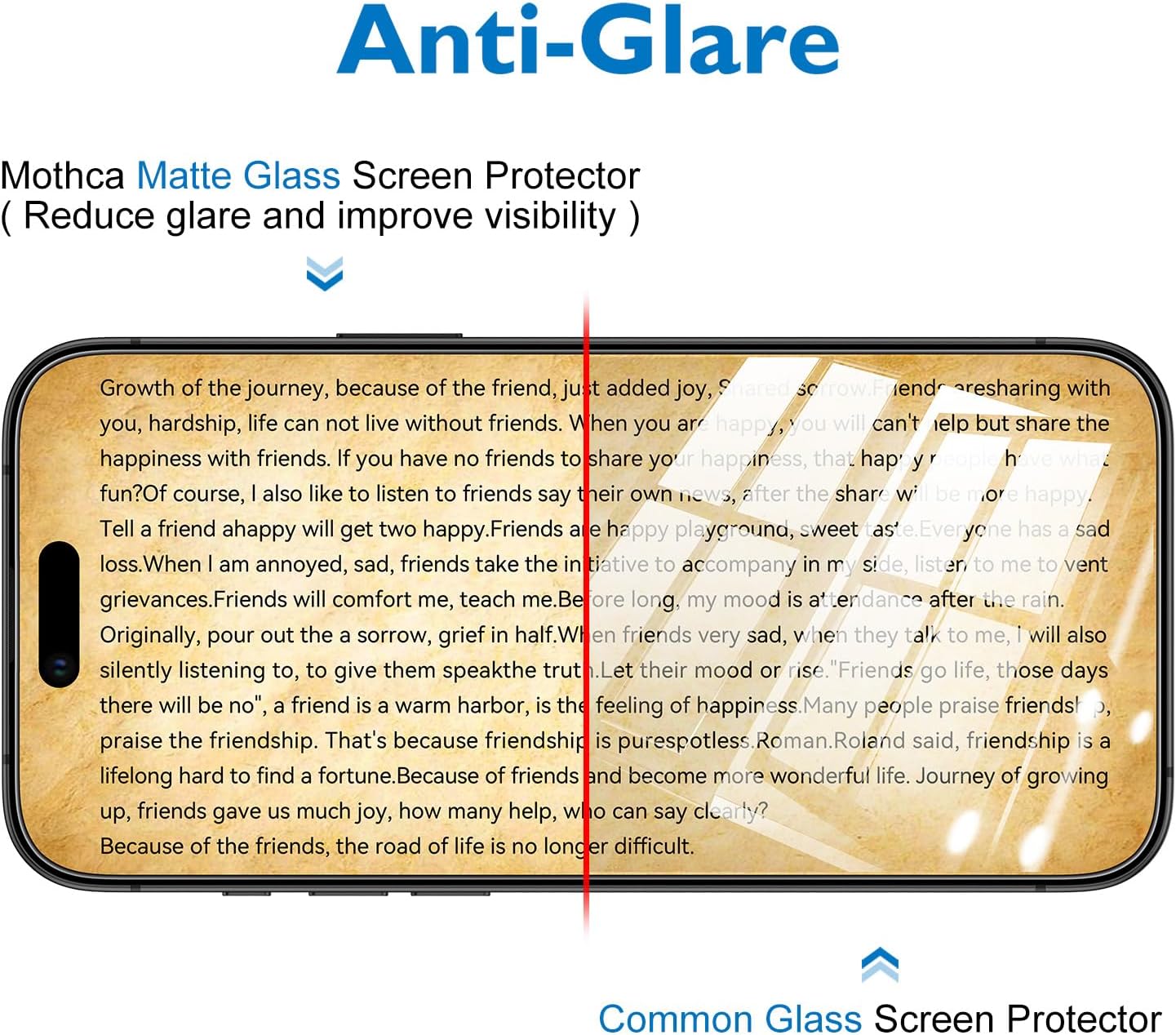 Mothca 2 Pack Matte Glass Screen Protector for iPhone Air / 17 Air [6.5 inch] + 2 Pack Camera Lens Protector, Anti-Glare & Anti-Fingerprint Case Friendly Tempered Glass, Bubble Free, Smooth as Silk