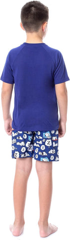 INTIMO Peanuts Boy's Snoopy Nope Not Today Sleep Pajama Set Short Crewneck