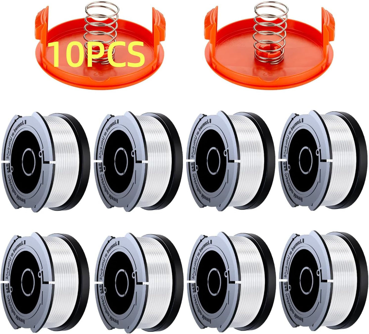 10 Pack Weed Eater String Compatible with Black+Decker, AF-100 0.065" 240ft
