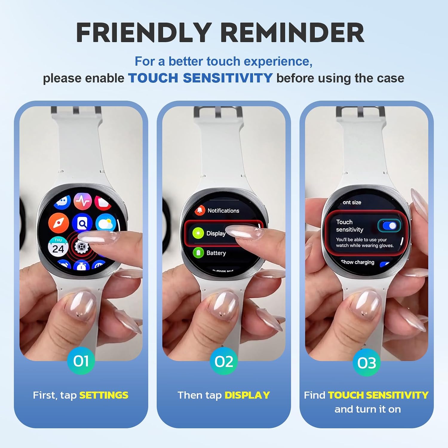 Misxi Case with Screen Protector for 47mm Galaxy Watch Ultra