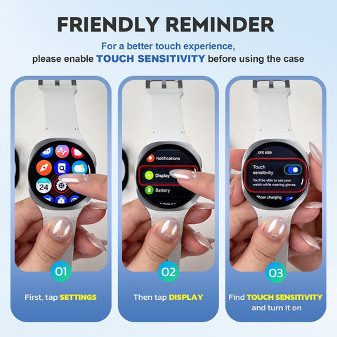 Misxi Case with Screen Protector for 47mm Galaxy Watch Ultra