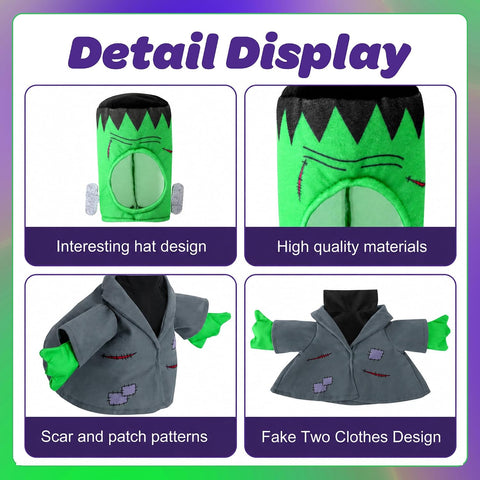 2 Pcs Halloween Monster Goose Outfits, Grey Porch Goose Monster Costume