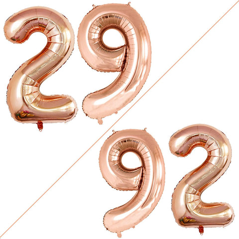 GOER Number 30 Balloons for 30th Birthday Party Decorations,42 Inch Jumbo Foil Helium Balloons for 30th Anniversary (Black)