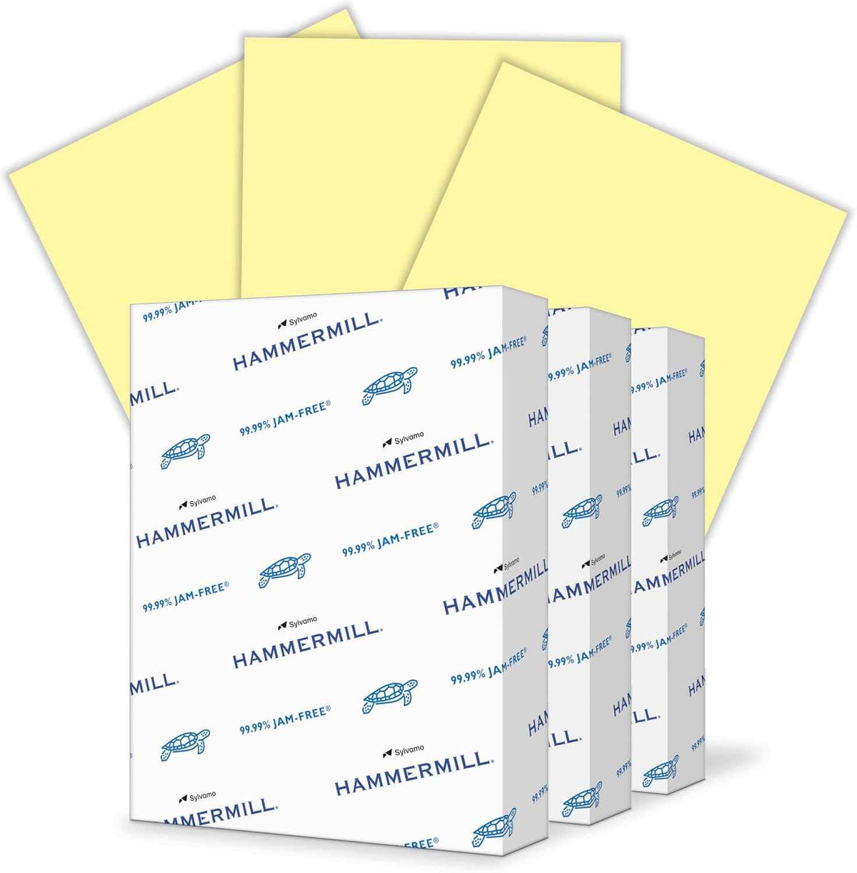 Hammermill 20 lb Canary Printer Paper, 8.5 x 11-3 Ream (1,500 Sheets) - Made in The USA, Pastel