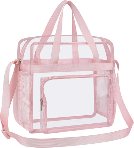 Oraben Clear Tote Bag Clear Bag Stadium Approved 12x6x12 Stadium Bag for Work, Sports Games,Gym