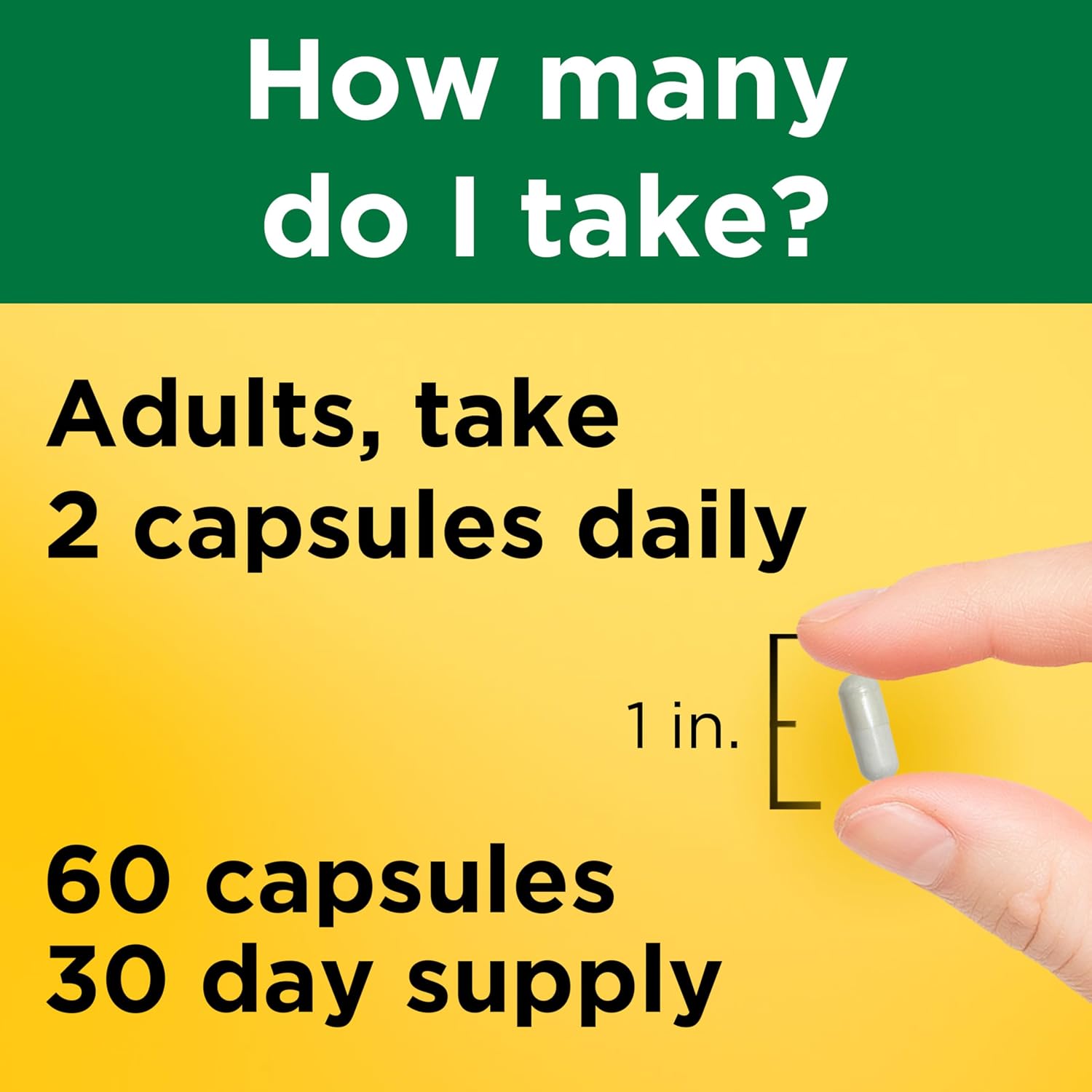 Nature Made Magnesium Glycinate 200 mg per Serving, 60 Capsules