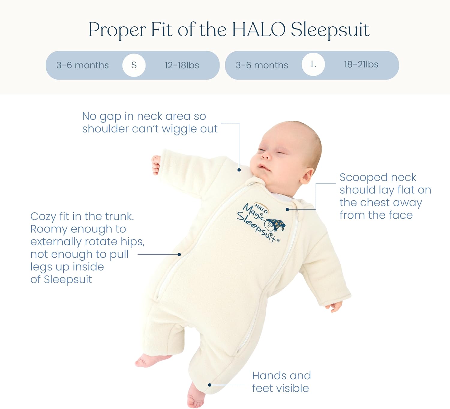 Magic Sleepsuit Baby Merlin's Microfleece Baby Swaddle Transition Product