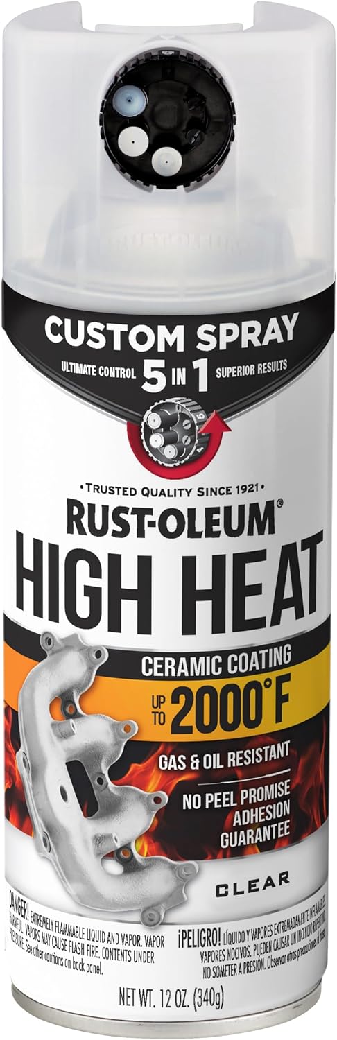 Rust-Oleum High Heat 5-in-1 Spray Paint, Gloss Clear