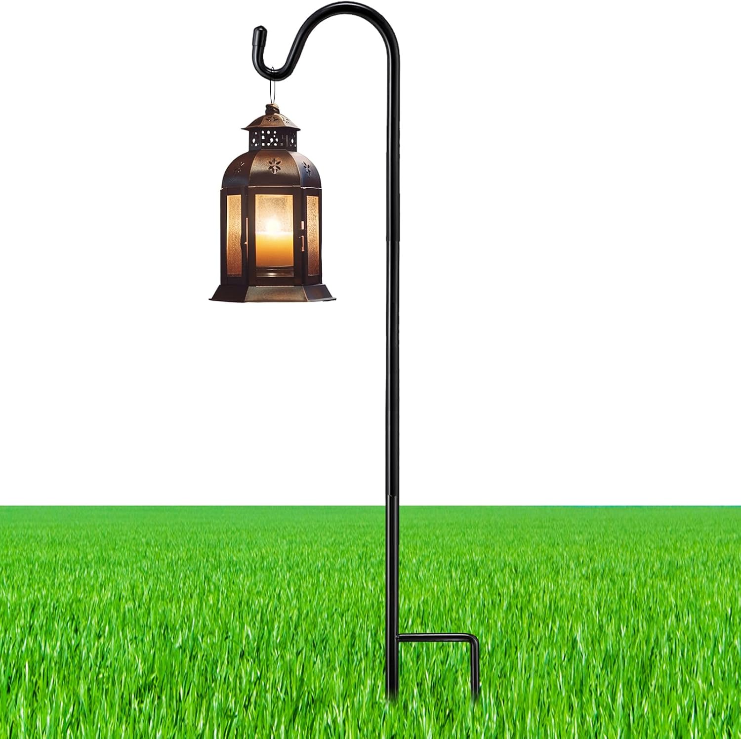1 Pcs 24 Inch Shepherds Hook for Outdoor Adjustable Bird Feeder Pole
