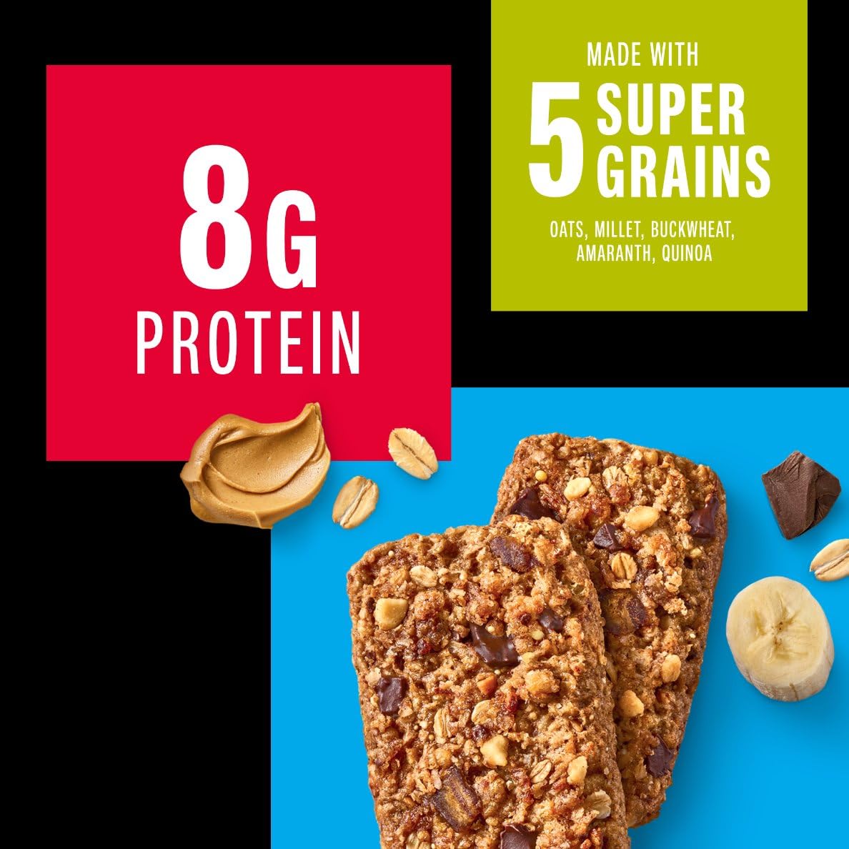 KIND Breakfast Protein Bars, Peanut Butter Banana Dark Chocolate, Gluten Free, Low Sodium, Healthy Snacks, 8g Protein, 30 Count (30 Packs of 2 Bars)