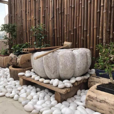 FANTIAN 10 lbs Large River Rocks for Landscaping, 2-3 Inch Polished White Pebbles for Plants, Decorative White Stones for Planters Vase Aquarium and Outdoor Garden Rocks