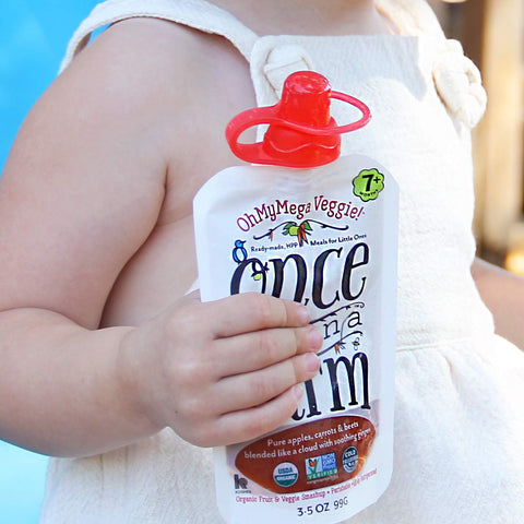 ChooMee SoftSip Food Pouch Top | Baby Led Weaning | No Spill Flow Control Valve, Protects Childs Mouth, 100% Silicone, BPA Free | Four Colors, 4 CT